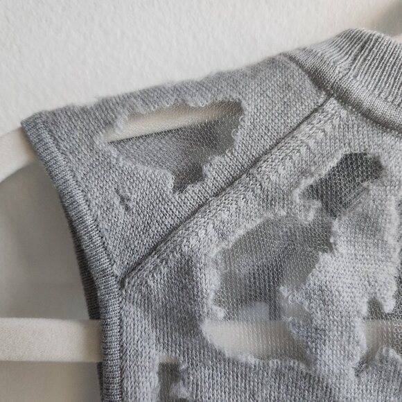 Alexander Wang Wool Mesh Tunic - Sz L - Picture 4 of 13